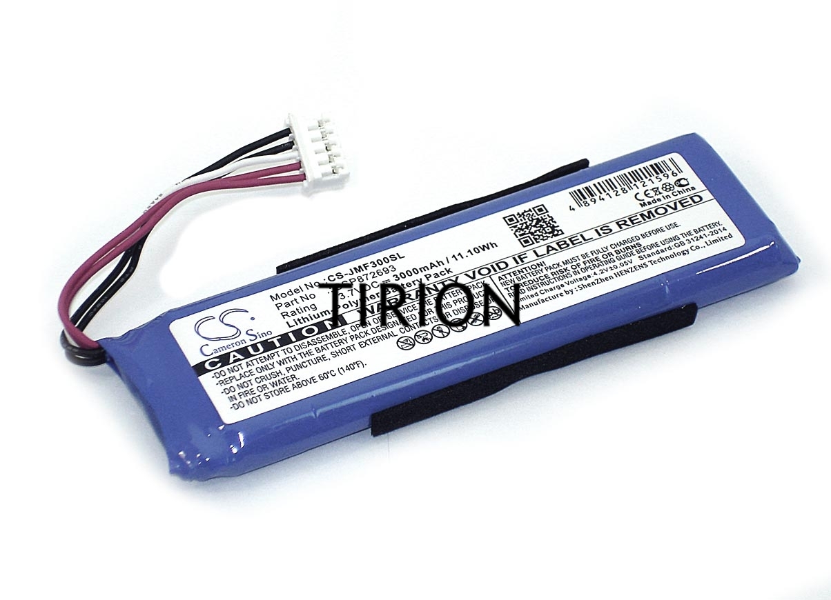 Аккумуляторная батарея CameronSino CS-JMF300SL для JBL Flip 3  3.7V  3000mAh  11.10Wh
