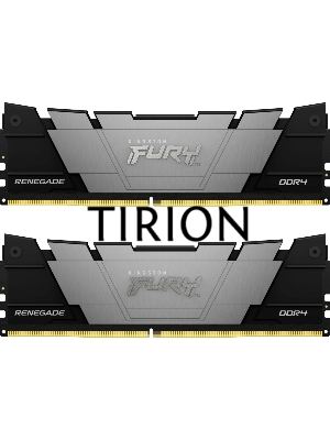 Оперативная память Kingston Fury Renegade, DDR4, 32GB (2x16GB), 3200MHz, CL16, с радиаторами, серый/черный