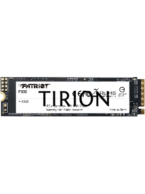 Накопитель SSD Patriot P300, 128GB, PCIe 3.0 x4, M.2 2280, NVMe, R/W 1600/600