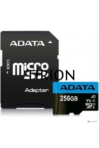 Флеш карта microSD 256GB ADATA microSDHC Class 10 UHS-I A1 100/25 MB/s (SD адаптер)