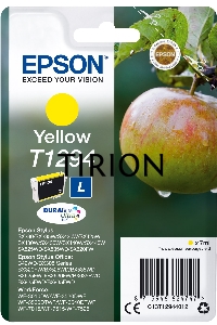 Картридж струйный Epson T1294 (C13T12944012/C13T12944011/C13T12944010) желтый, 7 мл., для SX420/425/525WD/B42WD/BX320FW