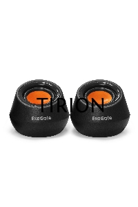 Акустическая система 2.0 ExeGate EX287060RUS Disco 130 (питание USB, 2х3Вт (6 Вт RMS), 100-20000Гц, черный/оранжевый)