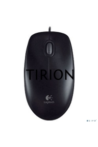 Мышь проводная Logitech B100 черный, 1000 dpi, USB, кнопки - 3