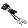Кабель USB ACD-Allure MicroUSB ~ USB-A Кожа, 1м, черный (ACD-U926-M1B)