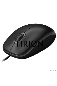 Мышь проводная Logitech B100 черный, 1000 dpi, USB, кнопки - 3