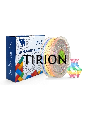 Филамент NVPRINT Silk PLA+ Rainbow 04 для 3D печати диаметр 1.75мм  длина 330 метров  масса 1 кг