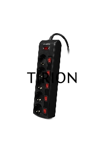 Сетевой фильтр Sven SF-05PL 3,0 м (5 розеток) черный 