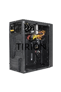 Корпус Minitower ExeGate mEVO-9301-NPX450 (mATX, БП 450NPX с вент. 12см, с окном, 2*USB+1*USB3.0, HD аудио, черный, с RGB подсветкой)
