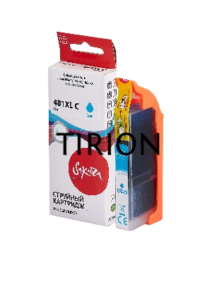 Струйный картридж Sakura 2044C001 (481XL Cyan) для Canon, голубой, 12 мл., 820 к.