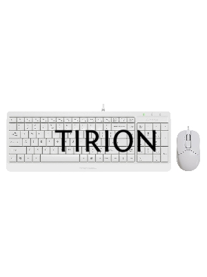 Клавиатура + мышь A4Tech Fstyler F1512 клав:белый мышь:белый USB