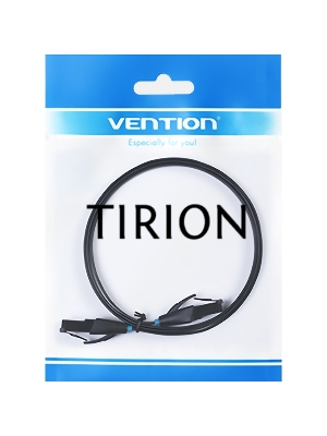 Патч-корд Vention прямой UTP cat.6, RJ45 - 8м. плоский Черный