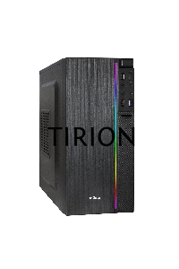 Компьютерный корпус Minitower ExeGate mEVO-9302-NPX450 (mATX, БП 450NPX с вент. 12см, 2*USB+1*USB3.0, HD аудио, черный, с RGB подсветкой)