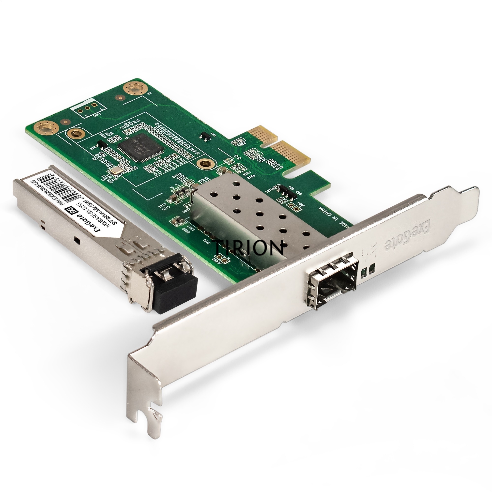 Комплект: Сетевой адаптер SFP ExeGate EXE-i210-F1 + Трансивер Multi-Mode до 550м EXT-1G-MM850-LC2-550M (EX296228RUS: PCI-E x1 v2.0, порты 1x SFP (10/100/1000Mb/s), Gigabit Server NIC Intel Chipset I210-F1 + EX298329RUS: Tx:850/Rx:850 нм, до 500 м, разъем 
