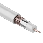 Кабель коаксиальный REXANT RG-6U+Cu, 75 Ом, Cu/Al/Cu, 75%, бухта 100 м, белый