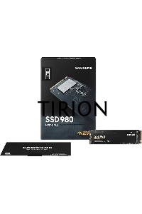Накопитель SSD Samsung 980, 1000GB, PCIe 3.0 x4, M.2 2280, NVMe, R/W 3500/3000