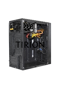 Компьютерный корпус Minitower ExeGate mEVO-9302-NPX450 (mATX, БП 450NPX с вент. 12см, 2*USB+1*USB3.0, HD аудио, черный, с RGB подсветкой)
