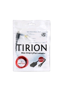 Переходник miniDisplayPort - DisplayPort, Cablexpert A-mDPM-DPF-001, 20M/20F, длина 16см, черный, пакет
