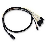  Кабель ACD-SFF8643-SATASB-08M, INT SFF8643-to-4*SATA+SB (MiniSAS HD -to- 4*SATA+SideBand internal cable) 75cm