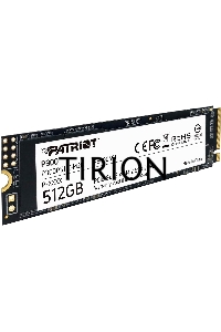 Накопитель SSD Patriot P300, 512GB, PCIe 3.0 x4, M.2 2280, NVMe, R/W 1700/1200