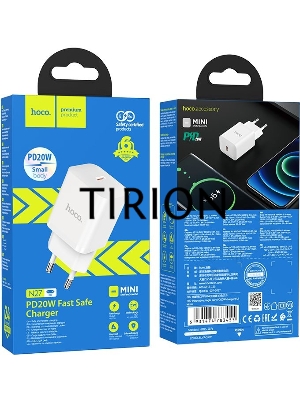 Сетевое зар./устр. Hoco N27 White 20W 3A+2.22A+1.67A (PD+QC+AFC) USB-C универсальное белый