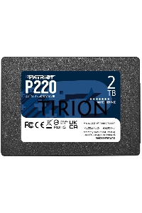 Накопитель SSD Patriot P220, 2TB, SATA III, 2.5
