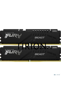 Оперативная память Kingston Fury Beast, DDR5, 32GB (2x16GB), 6000MHz, CL36, с радиатором, черный