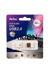 Флеш диск Netac U116 32Gb <NT03U116N-032G-20WH>, USB2.0
