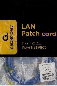 Патч-корд Premier PP12-1M/B 1000Гбит/с UTP 4 пары cat.5E CCA molded 1м синий RJ-45 (m)-RJ-45 (m)