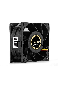 Вентилятор для корпуса ExeGate EX08038S3P-24 черный, 80 мм, 4500 об/мин, 43.2 дБ, 3 pin