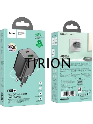 Сетевое зар./устр. Hoco N41 Almighty Black 20W 3A+2.22A+2A+1.67A+1.5A (PD+QC+AFC) USB/USB Type-C универсальное черный