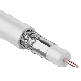 Кабель коаксиальный REXANT RG-6U, 75 Ом, CCS/Al/Al, 64%, бухта 100 м, белый