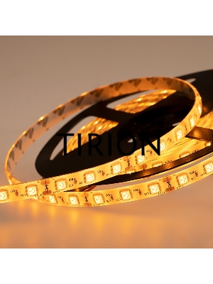 LED лента силикон, 10 мм, IP65, SMD 5050, 60 LED/m, 12 V, цвет свечения желтый