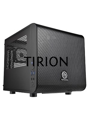 Компьютерный корпус Thermaltake Core V1  черный без БП miniITX 1x200mm 2xUSB3.0 audio bott PSU