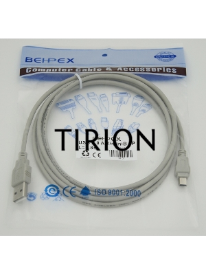 Кабель USB2.0 AM/miniBm 1.8м USB/miniUSB 1.8m, серый