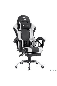 Кресло игровое Defender TIOS черный/белый, PU 64055