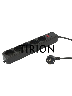 Сетевой фильтр PC Pet AP01006-3-BK 3м (5 розеток) черный
