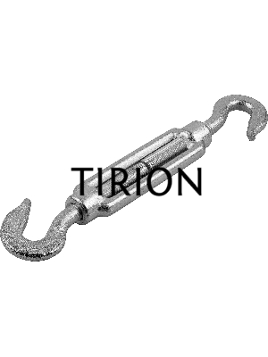 Талреп DIN 1480, крюк-крюк, М10, 6 шт, кованая натяжная муфта, оцинкованный, ЗУБР Профессионал