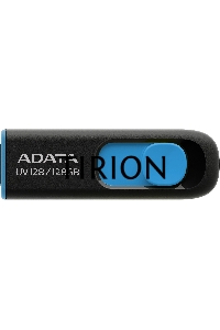 Флеш диск 128GB ADATA UV128, USB 3.0, черный/синий