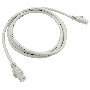 Патч-корд Buro Basic UTP 4 пары cat6 CCA molded 2м серый RJ-45 (m)-RJ-45 (m)
