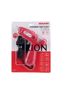 Пистолет клеевой Rexant (12-0114) 60 Вт O 11 мм С КНОПКОЙ (блистер)