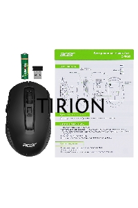 Мышь беспроводная Acer OMR060 черный, 1600 dpi, радиоканал, USB, кнопки - 6