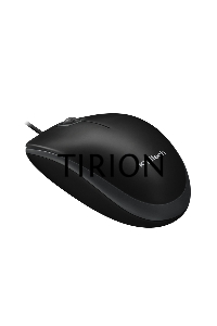 Мышь проводная Logitech B100 черный, 1000 dpi, USB, кнопки - 3