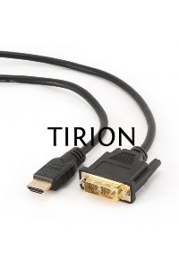 Кабель HDMI-DVI Cablexpert CC-HDMI-DVI-10MC, 19M/19M, single link, медь, позол.разъемы, экран, 10м, черный, пакет