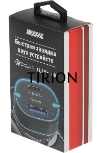 Автомобильное зар./устр. Wiiix UCC-7-2-08 5A PD+QC черный