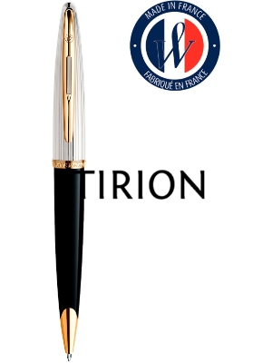 Ручка шариковая Waterman Carene De Luxe (CWS0700000) Black Silver GT M син. черн. подар.кор.