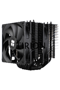 Кулер для процессора Thermalright Phantom Spirit 120 SE черный (4-pin PWM, 154mm, Ni/Cu, 7x6mm, 2x120mm, 66.17CFM, 25.6dBA, 1500RPM, S: 1200, 1700, 1851, 115X, AM4, AM5, silver, black)