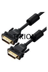 Кабель Greenconnect GCR-DM2DMC2-7.0m PROF 7.0m DVI-D, черный, GOLD, ферритовые кольца, OD 8.5mm, 28 AWG, DVI/DVI, 25M/25M, двойной экран