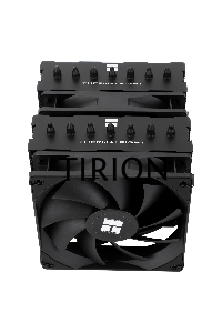 Кулер для процессора Thermalright Phantom Spirit 120 SE черный (4-pin PWM, 154mm, Ni/Cu, 7x6mm, 2x120mm, 66.17CFM, 25.6dBA, 1500RPM, S: 1200, 1700, 1851, 115X, AM4, AM5, silver, black)