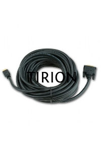Кабель HDMI-DVI Cablexpert CC-HDMI-DVI-10MC, 19M/19M, single link, медь, позол.разъемы, экран, 10м, черный, пакет