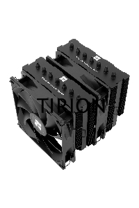 Кулер для процессора Thermalright Phantom Spirit 120 SE черный (4-pin PWM, 154mm, Ni/Cu, 7x6mm, 2x120mm, 66.17CFM, 25.6dBA, 1500RPM, S: 1200, 1700, 1851, 115X, AM4, AM5, silver, black)